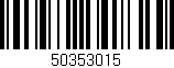 Código de barras (EAN, GTIN, SKU, ISBN): '50353015'