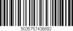 Código de barras (EAN, GTIN, SKU, ISBN): '5035757436692'