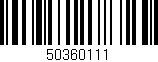 Código de barras (EAN, GTIN, SKU, ISBN): '50360111'
