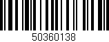 Código de barras (EAN, GTIN, SKU, ISBN): '50360138'