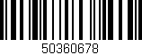 Código de barras (EAN, GTIN, SKU, ISBN): '50360678'