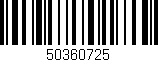 Código de barras (EAN, GTIN, SKU, ISBN): '50360725'