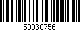 Código de barras (EAN, GTIN, SKU, ISBN): '50360756'