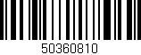 Código de barras (EAN, GTIN, SKU, ISBN): '50360810'