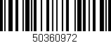 Código de barras (EAN, GTIN, SKU, ISBN): '50360972'