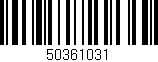 Código de barras (EAN, GTIN, SKU, ISBN): '50361031'