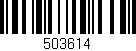 Código de barras (EAN, GTIN, SKU, ISBN): '503614'