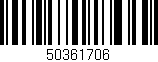 Código de barras (EAN, GTIN, SKU, ISBN): '50361706'
