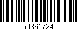 Código de barras (EAN, GTIN, SKU, ISBN): '50361724'