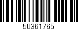 Código de barras (EAN, GTIN, SKU, ISBN): '50361765'
