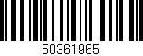 Código de barras (EAN, GTIN, SKU, ISBN): '50361965'