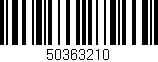 Código de barras (EAN, GTIN, SKU, ISBN): '50363210'