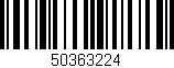 Código de barras (EAN, GTIN, SKU, ISBN): '50363224'