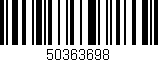 Código de barras (EAN, GTIN, SKU, ISBN): '50363698'