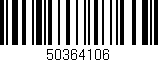 Código de barras (EAN, GTIN, SKU, ISBN): '50364106'