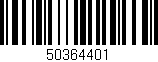 Código de barras (EAN, GTIN, SKU, ISBN): '50364401'
