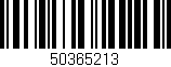 Código de barras (EAN, GTIN, SKU, ISBN): '50365213'
