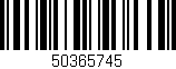 Código de barras (EAN, GTIN, SKU, ISBN): '50365745'