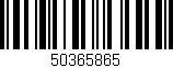 Código de barras (EAN, GTIN, SKU, ISBN): '50365865'
