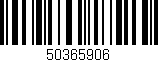 Código de barras (EAN, GTIN, SKU, ISBN): '50365906'