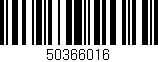 Código de barras (EAN, GTIN, SKU, ISBN): '50366016'