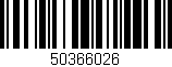Código de barras (EAN, GTIN, SKU, ISBN): '50366026'