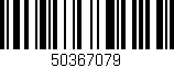 Código de barras (EAN, GTIN, SKU, ISBN): '50367079'