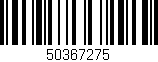 Código de barras (EAN, GTIN, SKU, ISBN): '50367275'