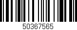 Código de barras (EAN, GTIN, SKU, ISBN): '50367565'