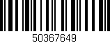 Código de barras (EAN, GTIN, SKU, ISBN): '50367649'