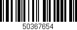Código de barras (EAN, GTIN, SKU, ISBN): '50367654'