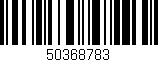 Código de barras (EAN, GTIN, SKU, ISBN): '50368783'
