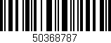 Código de barras (EAN, GTIN, SKU, ISBN): '50368787'