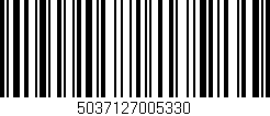 Código de barras (EAN, GTIN, SKU, ISBN): '5037127005330'