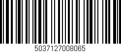 Código de barras (EAN, GTIN, SKU, ISBN): '5037127008065'