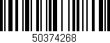 Código de barras (EAN, GTIN, SKU, ISBN): '50374268'