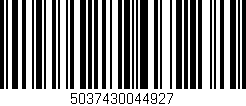Código de barras (EAN, GTIN, SKU, ISBN): '5037430044927'