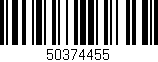 Código de barras (EAN, GTIN, SKU, ISBN): '50374455'