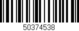 Código de barras (EAN, GTIN, SKU, ISBN): '50374538'