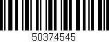 Código de barras (EAN, GTIN, SKU, ISBN): '50374545'