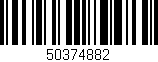 Código de barras (EAN, GTIN, SKU, ISBN): '50374882'