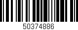 Código de barras (EAN, GTIN, SKU, ISBN): '50374886'