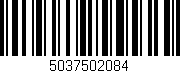 Código de barras (EAN, GTIN, SKU, ISBN): '5037502084'
