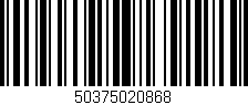 Código de barras (EAN, GTIN, SKU, ISBN): '50375020868'