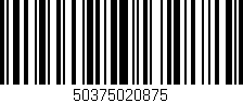 Código de barras (EAN, GTIN, SKU, ISBN): '50375020875'