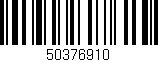 Código de barras (EAN, GTIN, SKU, ISBN): '50376910'