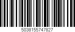 Código de barras (EAN, GTIN, SKU, ISBN): '5038155747827'