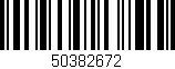Código de barras (EAN, GTIN, SKU, ISBN): '50382672'