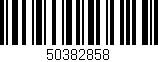 Código de barras (EAN, GTIN, SKU, ISBN): '50382858'