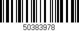 Código de barras (EAN, GTIN, SKU, ISBN): '50383978'